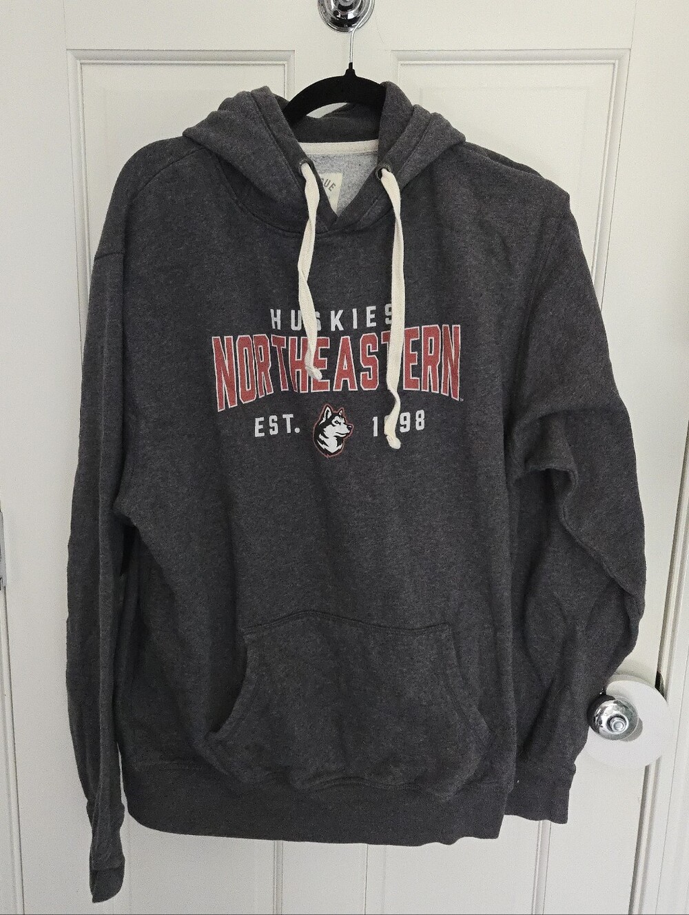 EUC Northeastern Huskies Men's XL Dark Gray Hoodie Sweatshirt